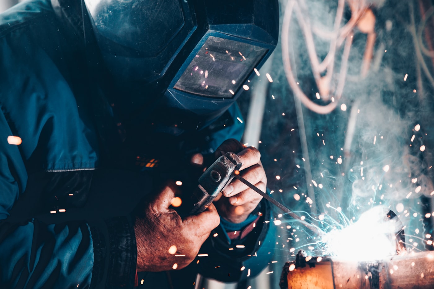 Marine stores being staged for a vessel call